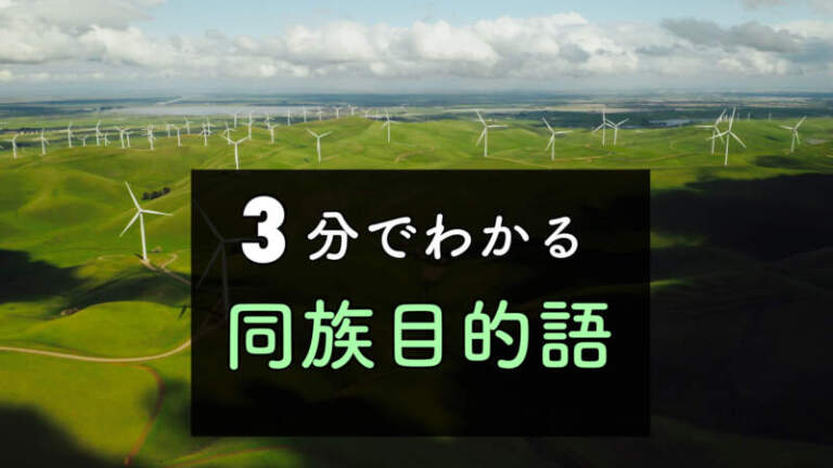 【１分ガイド英語】同族目的語構文の例文・意味｜要注意な目的語？